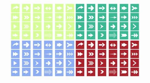 Arrows Icon Set Illustrazione stock