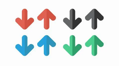 Arrows Icon Set. Stock Illustration