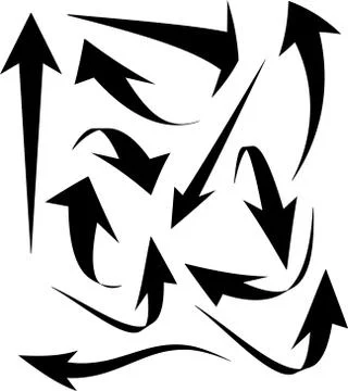 Arrows icon set. Vector Stock Illustration