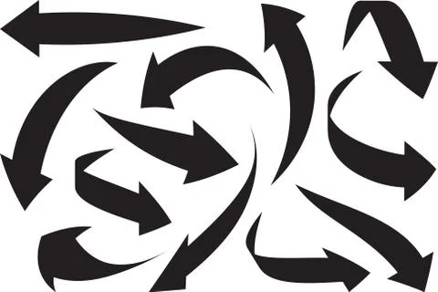 Arrows icon set. Vector Stock-Illustration