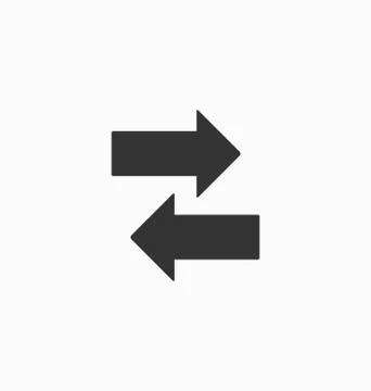 Arrows icon vector Stock Illustration