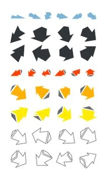 Arrows icons group Stock Illustration