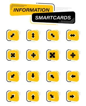 Arrows icons set Stock Illustration
