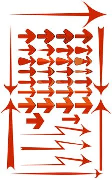 Arrows. Illustrazione stock