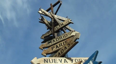 Arrows indicating location of countries Stock Footage 65163695