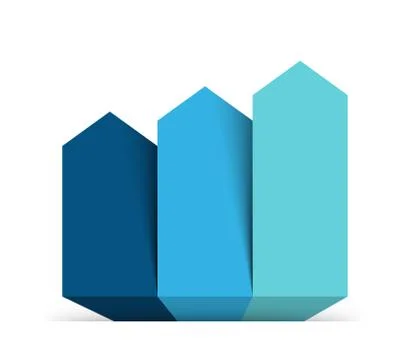 Up arrows infographic, diagram chart, graph presentation. Business concept with Stock Illustration