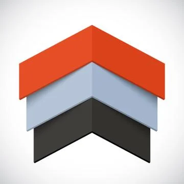 Up arrows infographic, diagram chart, graph presentation. Business concept with Stock Illustration