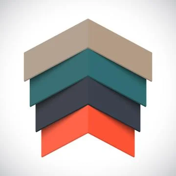 Up arrows infographic, diagram chart, graph presentation. Business concept with Stock Illustration