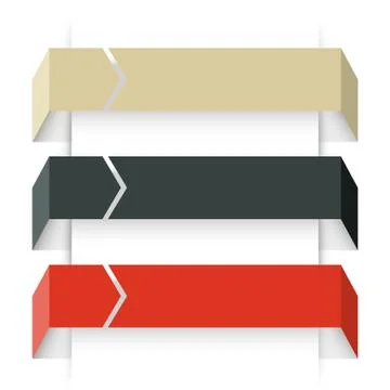 Arrows infographic, diagram, graph, presentation, chart. Business concept with 3 Stock Illustration