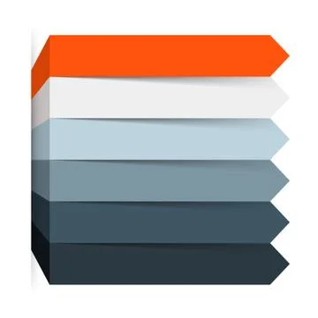 Arrows infographic, diagram, graph, presentation, chart. Business concept with 5 Stock Illustration