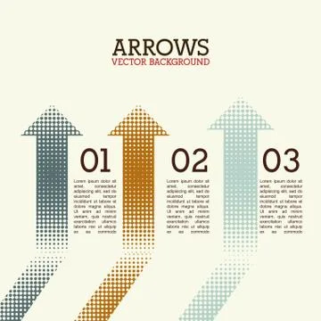 Arrows infographics over white background vector illustration Stock Illustration