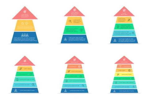 Arrows for infographics. Vector design elements. Stock Illustration