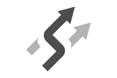 Arrows with intersection icon. Shuffle icon. Random symbol. Vector isolated  Stock Illustration