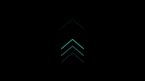 Arrows loop animation on black background Stock Footage 302700046