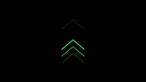 Arrows loop animation on black background Stock Footage 302700050