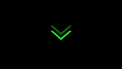Arrows loop animation on black background Stock Footage 302700066