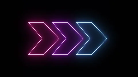 Arrows loop render Video stock 266115173