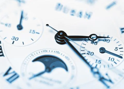Arrows mechanical clock Stock Photos