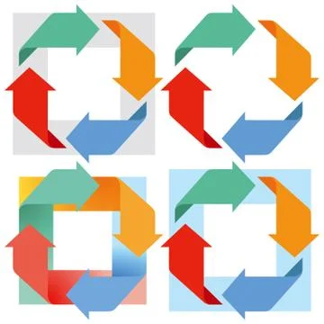 Arrows in motion, illustration Stock Illustration