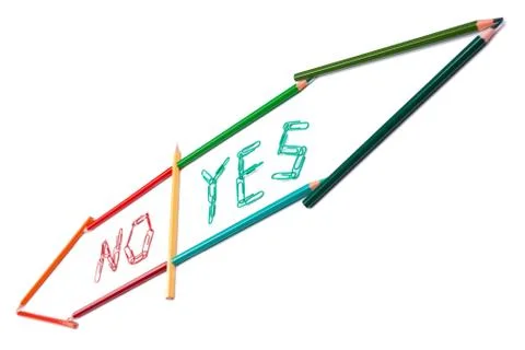 Arrows from multi-colored pencils Stock Photos