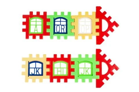 Arrows multicolored Stock Photos