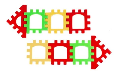 Arrows multicolored Stock Photos