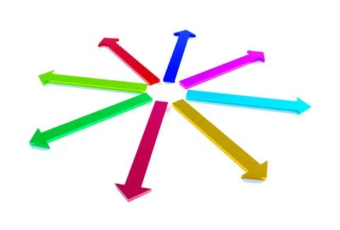 Arrows outside Stock Illustration