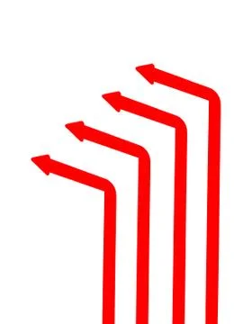 Arrow's path. Stock Illustration