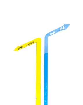 Arrow's path. Stock Photos