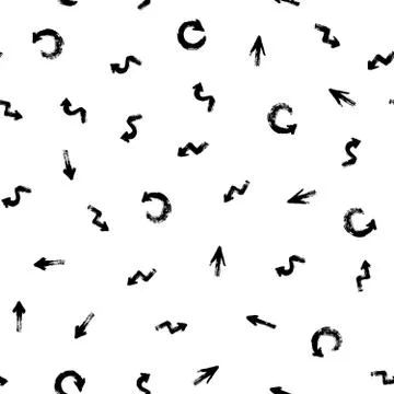 Arrows Pattern Painted Stock Illustration