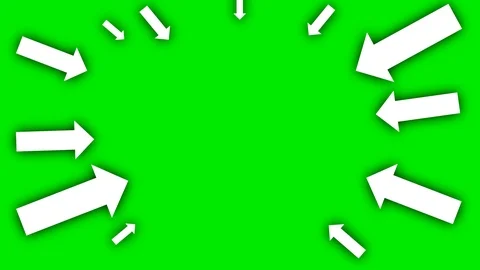 Arrows pointing the center of the frame. Video stock 100269824