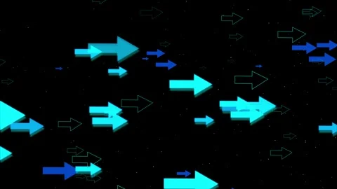 Arrows pointing mostly right moving forward background animation Stock-Footage 329507143