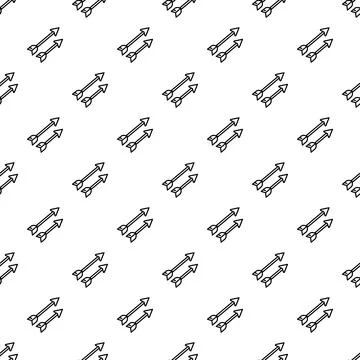 Arrows pointing in parallel directions seamless pattern Stock Illustration