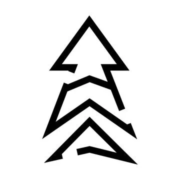 Arrows pointing up representing continuous growth and progress Illustrazione stock