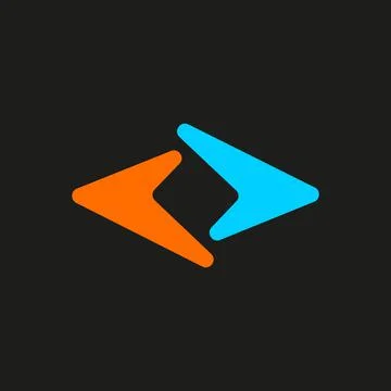 Arrows pointing right and left. vector symbol design Stock Illustration