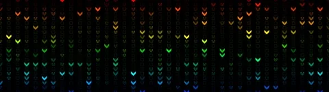 ARROWS RAINBOW 8K WIDESCREEN 32:9 RATIO SEAMLESS LOOP 库存影片 114346209