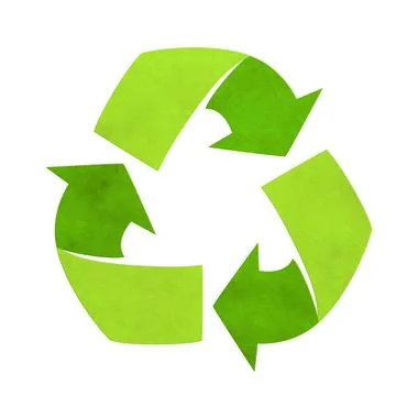 Arrows recycle symbol from paper. Reuse and renewable resources. Eco-friendly 스톡 일러스트