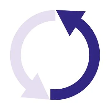 Arrows reload isolated icon Stock Illustration