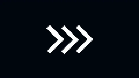 Arrows right glitch icon animated. Stock Footage 167830903