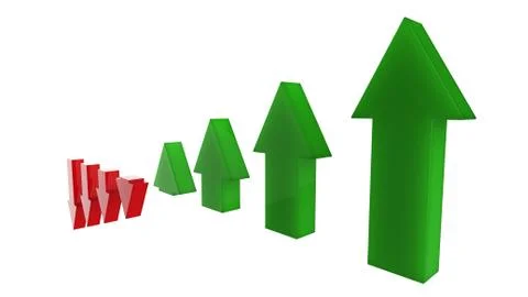 Arrows rise up 库存插图