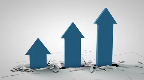 Arrows Rise Through Ground Stock Footage 57751797