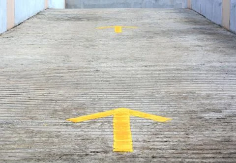 Arrows on the road Stock Photos