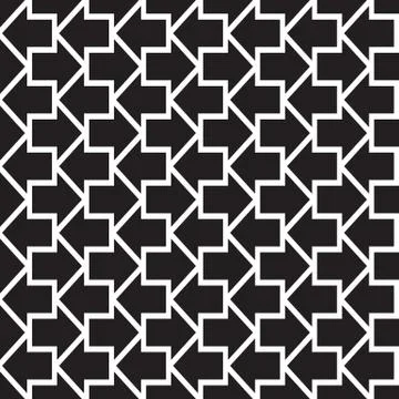 Arrows Seamless Geometric Pattern Stock Illustration