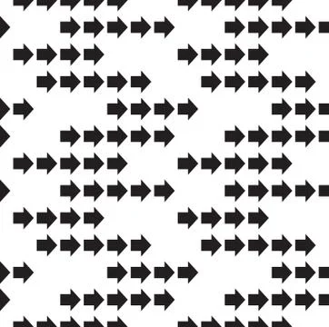 Arrows Seamless Geometric Pattern Stock Illustration