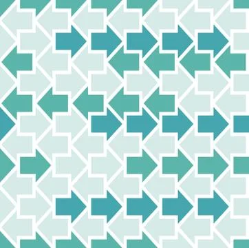 Arrows Seamless Geometric Pattern Stock Illustration