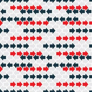 Arrows Seamless Geometric Pattern Stock Illustration