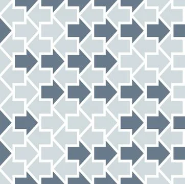 Arrows Seamless Geometric Pattern Stock Illustration