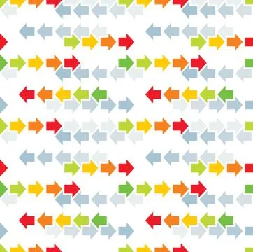 Arrows Seamless Geometric Pattern Stock Illustration