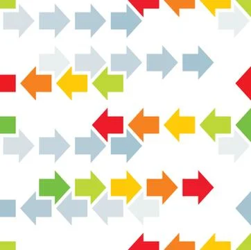 Arrows Seamless Geometric Pattern Stock Illustration