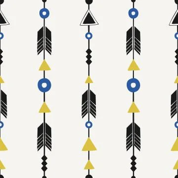Arrows Seamless Pattern Stock Illustration